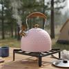 2.5 Litri Bollitore Rosa con Manico Effetto Legno per Cucina