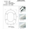 ACB/COLBAM Copriwater Ideal Standard LINDA CHAMPAGNE Cerniera Rallentata Soft Close