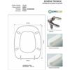 Idrotop Copriwater Ideal Standard AERO NERO Cerniera Cromo-Sedile-Asse Wc