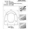 ACB/COLBAM Copriwater Ideal Standard AQUATONDA GRIGIO SUSSURRATO Cerniera Rallentata