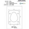 ACB/COLBAM Copriwater Ideal Standard VELARA CHAMPAGNE Cerniera Rallentata Soft Close