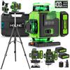 HGLINE Livella Laser Autolivellante 4X360° Verde,Livellamento Automatico Laser Livella