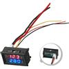 Voltmetro Amperometro LED Doppio Display Rosso/Blu 0 10A/50A/100A Lunga Durata
