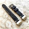 NICKSTON Cinturino In Pelle Nero E Grigio Per Fitbit Charge 6 5 E 4