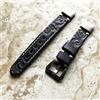 NICKSTON Nero & Grigio Goffrato Pelle Fascia per Garmin D2 Mach 2 51mm E Mach 1 Pro -A26