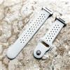 NICKSTON Grigio Con Bianco Cinturino Sportivo In Silicone Gommoso Per Fitbit Ionic