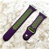 NICKSTON Cinturino Sportivo In Silicone Gommato Verde E Viola Per Fitbit Ionic