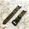 NICKSTON Verde & Giallo Cinturino IN Pelle per Garmin Fenix 8 Pro 51mm E D2 Mach 1 -A26
