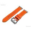 NICKSTON Arancione Spazzolato Pelle Cucito Fascia Cinturino per Fitbit Ionic Smartwatches