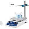 VEVOR Agitatore Magnetico SH-2 Agitatore Magnetico da Laboratorio Piastra Riscaldante 2000 ml Capacità di Miscelazione con Piastra Riscaldante Miscelatore Riscaldante Display Digitale