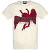 Amplified Led Zeppelin US Tour 77 Icarus T-Shirt in Vintage White S Old White