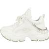 Buffalo Binary Chain Pearl Sneaker Low Donna Scarpe Sportive in Bianco