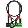ABUS Lucchetto ad arco 410K Ultra, Variante 150HB230, Verde + Cobra 10/120 | Lucchetto robusto per bici & monopattino elettrico, 150HB140, con pratico supporto al telaio