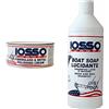 Iosso Europa Fiberglass Metal Polish, Pasta Lucidante Per Vetroresina E Metalli, 250 Ml & Boat Soap Lucidante, Shampoo Lava Incera Per Imbarcazioni, 1000 Ml