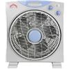 Dcg Eltronic Ventilatore DCG CRB1210 Box Fan da Terra Tavolo 40W Timer Griglia Rotante Grigio