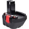 Tecmana 12V 4,8Ah Batteria per Bosch BAT043 BAT045 BAT120 BAT139 2607335542 2607
