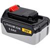 Tecmana 18V 5,5Ah Batteria Compatibile con Black+Decker BL2018 BL4018 LB20 LBX20