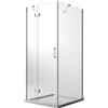 Idralite BOX CABINA DOCCIA 120X60 ANGOLARE ANTA BATTENTE VETRO FISSO TRASPARENTE SALOON