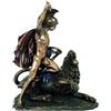 Italfama Statua Di Bronzo Resina Bellerofonte Pegaso Vs Chimera 31Cm Mito Greco Italfama