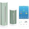 Netatmo Stazione Meteo ORIGINAL 2ª gen wifi| Interni & Esterni | Temperatura, Umidità, Qualità aria, UV, Pollini, Previsioni Meteo| Compatibile Apple Home, Alexa, Google Home - Sabbia - NWS-M-EC