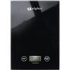 alpina Bilancia da cucina digitale - Carrello da cucina in g, lb, oz e ml - Precisione Wage con funzione tara - Accessori da cucina - 22 x 15,5 cm - Nero