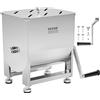 VEVOR Impastatrice Manuale per Carne, Miscelazione Massima 6,8 kg Carne, Frullatore Manuale per Carne in Acciaio Inox, per Salsicce Carne Macinata con Coperchio Manico 460 x 230 x 410 mm