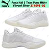 Puma Hali 1 Team Puma White Vibrant Silver 314098-02 taglia uomo