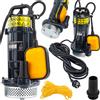 POWERMAT Pompa 750W 6000 L/H Pompa Acque Reflue Abwasserpumpe Pompa da Giardino