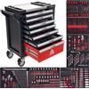 Carrello Da Officina Set Di Attrezzi 298 Pezzi CrV Armadietto A 7 Cassetti
