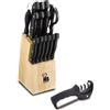 RB RENBERG RENBERG TENESSY - Set 15 pezzi con coltelli, affilacoltelli e ceppo MOYi