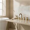 5 Pezzi Rubinetto da Bagno con Doccetta Vintage Set Rubinetteria Vasca da Bagno