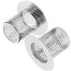 2 Pcs Coperture Scarichi Doccia Filtro in Acciaio Inox Di Scarico Pavimento