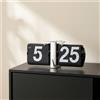 Orologio Flip Clock Meccanico Orologio da Tavolo a Ribalta Retrò per Soggiorno