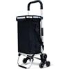 Does not apply Carrello della Spesa Pieghevole in Alluminio 6 Ruote Con Borsa Termica 50 Litri