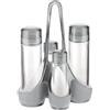 Guzzini Menage Set Olio Aceto Sale e Pepe Glam Vintage, Grigio Cielo krnh