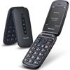 Panasonic PROMOZIONE Panasonic SENIOR PHONE TU550 CONCHIGLIA NERO Cod. KX-TU550EXB
