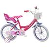 Disney Bicicletta Bambina Disney Minnie 14" (4 - 6 Anni) - Bici Topolina con Rotelle...