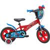 Disney Bici Bambino Marvel Spiderman 12 (3-5 Anni) Bici Uomo Ragno con Rotelle e Scudo