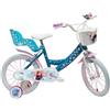 Disney Bici Bambina Disney Frozen II 14 (4-6 Anni) Elsa e Anna con Rotelle e Cestino