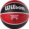 Wilson palloni da basket Unisex, Wilson NBA Team Chicago Bulls Ball, rosso