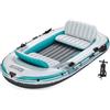 Bestway 65158 Set gommone a 4 posti Hydro Force Adventure Elite X4-3,15 m, grigio