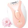 Aogoe Depilatore Donna, Epilatore Elettrico Donna con 32 Pinzette & Luce LED, IPX5 Imp