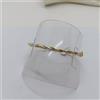BRACCIALE DA DONNA RIGIDO INTRECCIATO IN ORO GIALLO E BIANCO 18KT 4,9 GR. (8578)