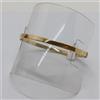 BRACCIALE DA DONNA RIGIDO A SEZIONE RETTANGOLARE ORO GIALLO 18KT 5,1 GR. (8407)