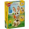 LEGO Creator 3 in 1 Adorabile Coniglio Giocattolo - Animale che si Trasforma in