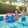 Canestro da Basket Gonfiabile Assemblaggio Istantaneo per Spiaggia, Famiglie