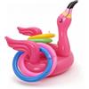 Fenicottero Gonfiabile con Anelli Galleggiante per Giardino, Bambini, Famiglie