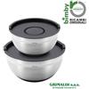 Vorwerk BIMBY SET 2 CIOTOLE IN ALLUMINIO BLACK PER ROBOT CUCINA BIMBY 73515 ORIGINALE