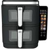 DCG srl Friggitrice ad Aria Doppio Cestello Capacità 11 Litri FR4611D 2800 Watt DCG