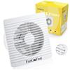 FanGoFast Aspiratore Bagno 100mm, Ventilatore da Bagno con Timer e Valvola Antir